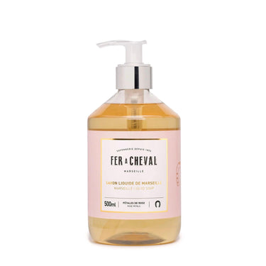 Fer A Cheval Marseille Liquid Soap Rose Petals 500ml by Love Nature
