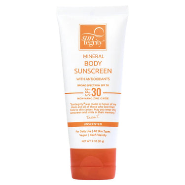 Suntegrity Unscented Mineral Body Sunscreen, Broad Spectrum SPF 30 85g by Love Nature