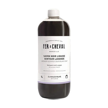 Fer A Cheval Liquid Black Soap Lavender Scent 1L by Love Nature