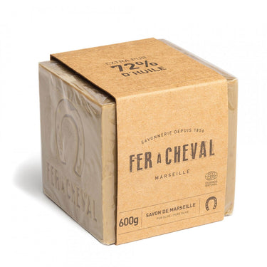 Fer A Cheval Pure Olive Cube Marseille Soap 600g by Love Nature