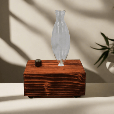 Omessence Antique Wooden Glass Bulb Diffuser (Rechargeable) by Love Nature