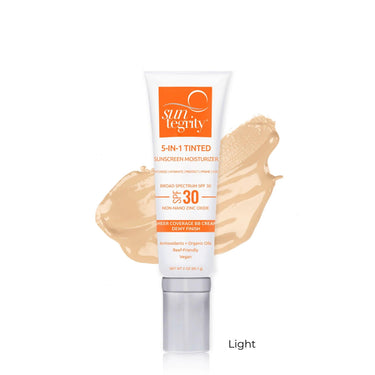 Suntegrity 5-IN-1 Tinted Sunscreen Moisturizer - Broad Spectrum SPF 30 (Light) 57g by Love Nature